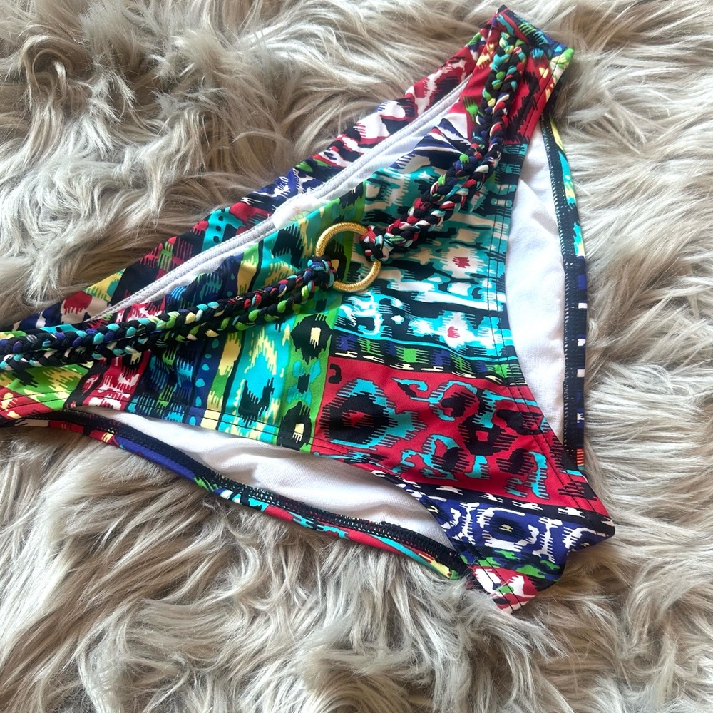 Swim Systems Multicolored Pattern Bikini Bottom - image 3